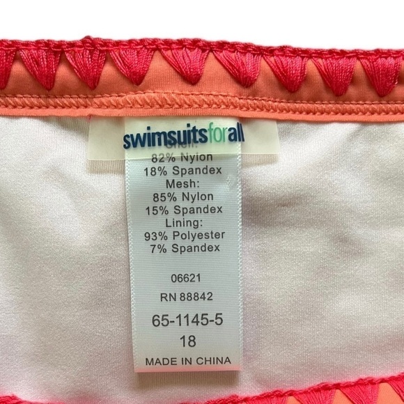 Swimsuits For All red dual crochet straps classic scrunch bikini bottom Women 18 - Picture 11 of 11